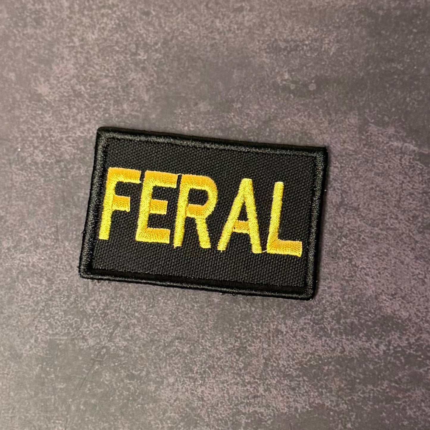Feral & Wild Funny VELCRO® Morale Patch | Made in USA