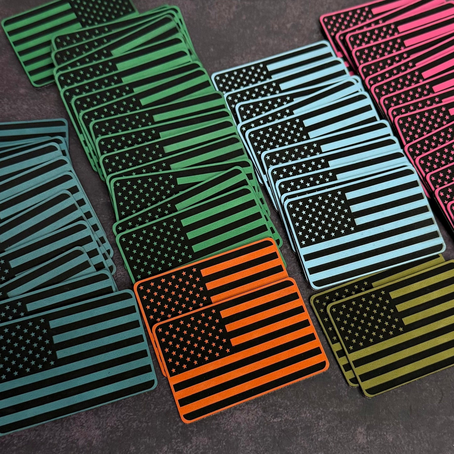 Tactical Synthetic American Flag Patch, 2x3" | Made in USA | VELCRO® Brand Hook Backing