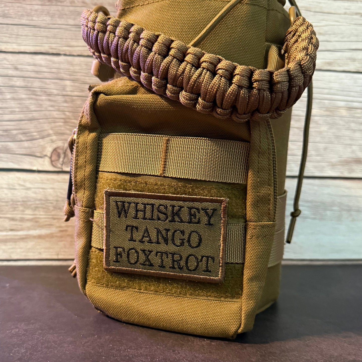 Whiskey Tango Foxtrot WTF Funny Morale Patch | Made in USA | VELCRO® Brand Hook Backing