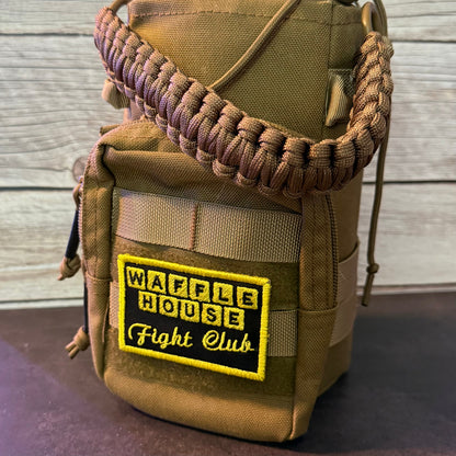 Waffle House Fight Club Funny Morale Patch, 2x3" | Made in USA | VELCRO® Brand Hook Backing