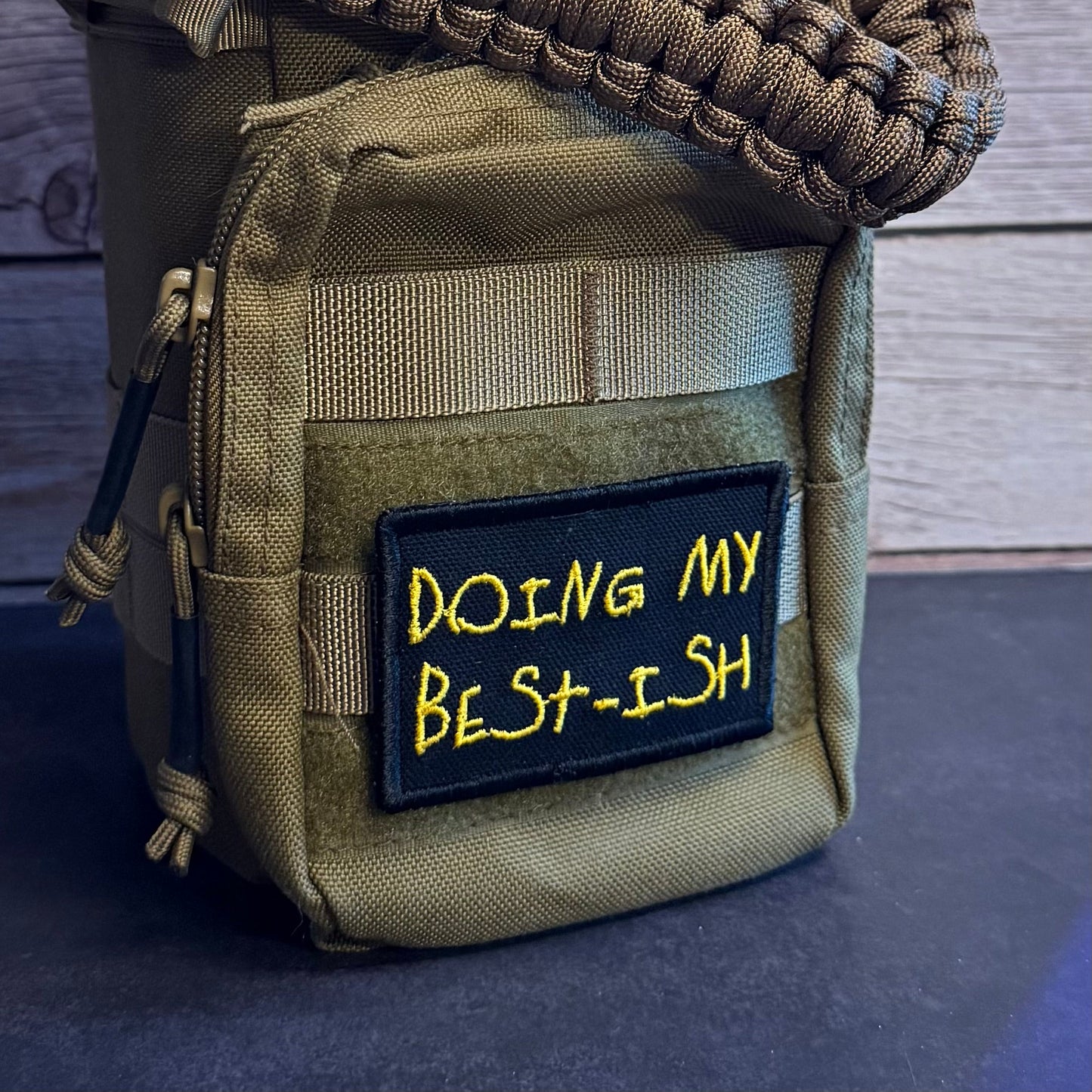 Doing My Best-ish Funny Morale Patch | Made in USA | VELCRO® Brand Hook Backing