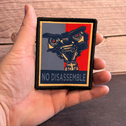 No Disassemble Funny Morale Patch | Made in USA | VELCRO® Brand Hook Backing