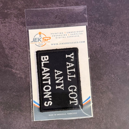 Got Any Blanton's Funny Morale Patch, 2x3" | Made in USA | VELCRO® Brand Hook Backing