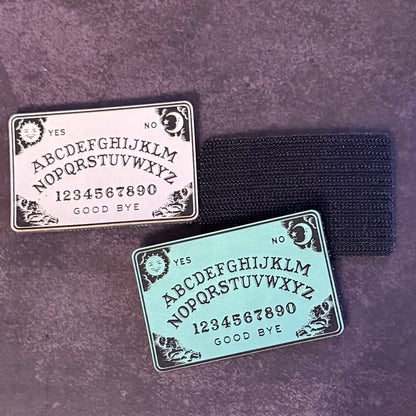 Ouija Talking Spirit Board Funny Morale Patch, 2x3" | Made in USA | VELCRO® Brand Hook Backing