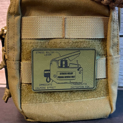 M57 Claymore Mine Clacker Funny Morale Patch, 2x3" | Made in USA | VELCRO® Brand Hook Backing