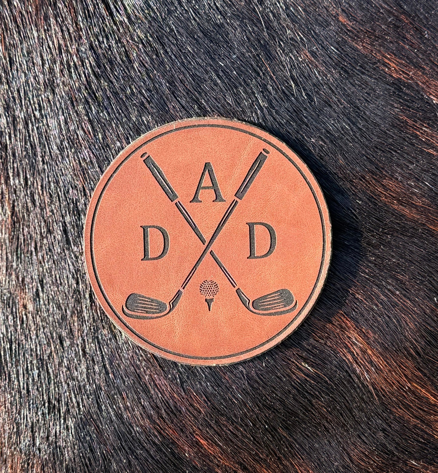 Engraved Golf Dad Patch