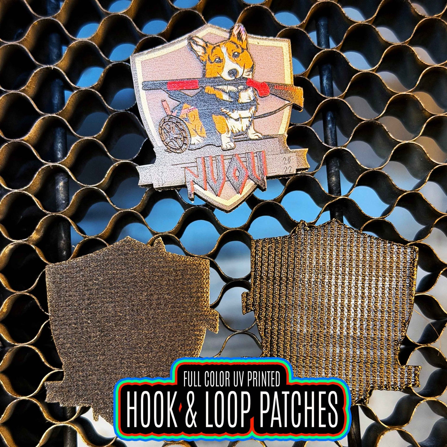 Wholesale Hook and Loop UV Printed Patches