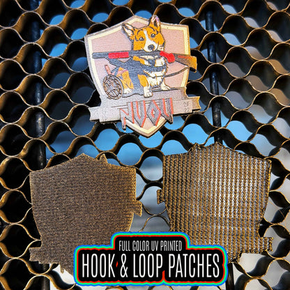 Wholesale Hook and Loop UV Printed Patches