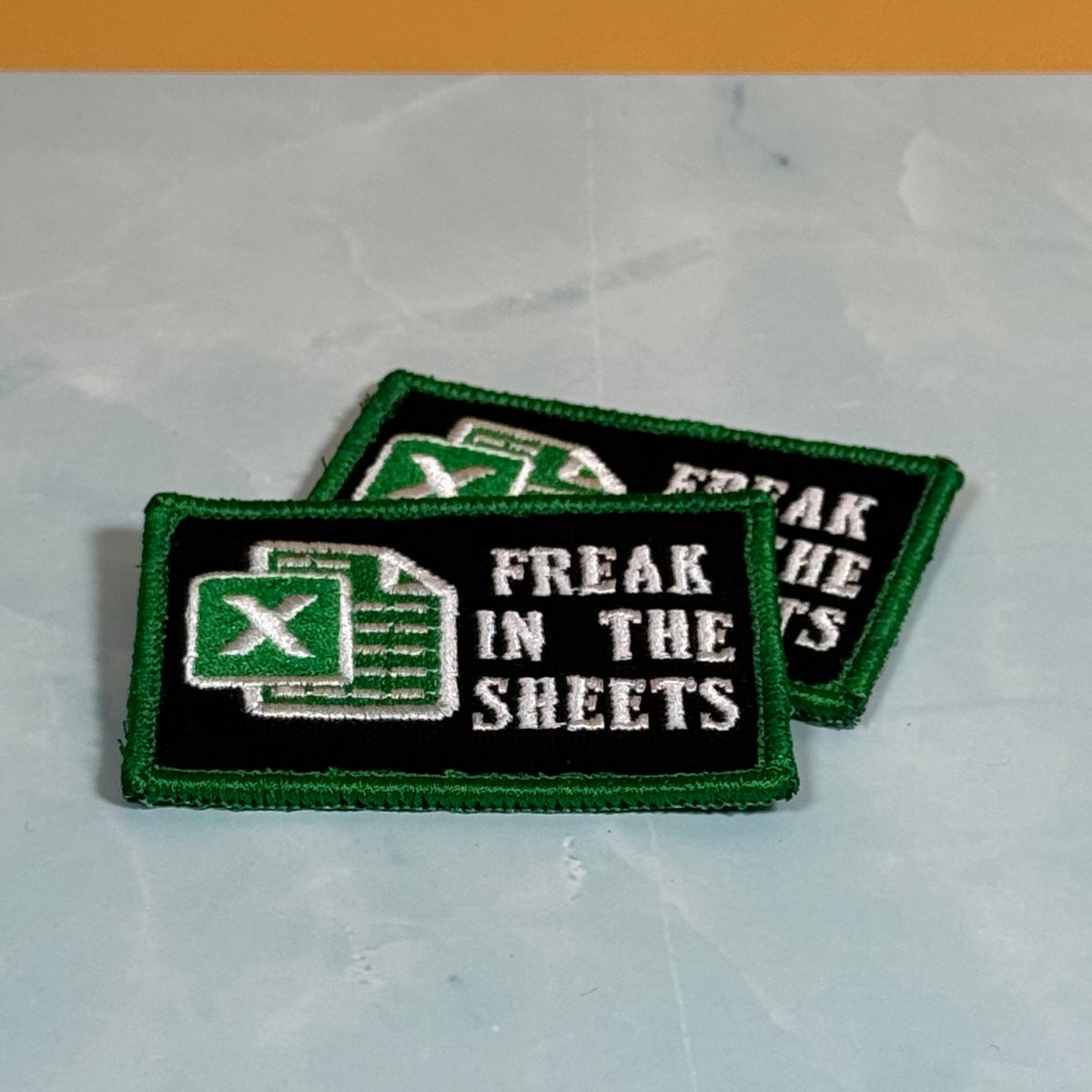 Freak In The Sheets Funny CPA Morale Patch, 2x3" | Made in USA | VELCRO® Brand Hook Backing