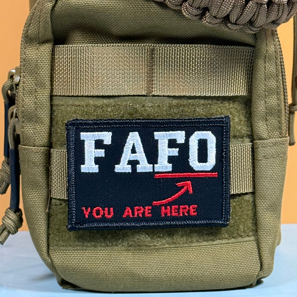 FAFO (You Are At Find Out) Funny Morale Patch, 2x3" | Made in USA | VELCRO® Brand Hook Backing