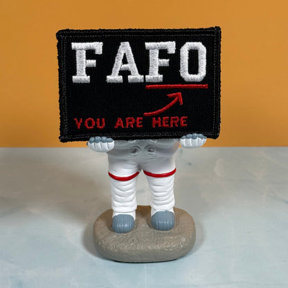 FAFO (You Are At Find Out) Funny Morale Patch, 2x3" | Made in USA | VELCRO® Brand Hook Backing