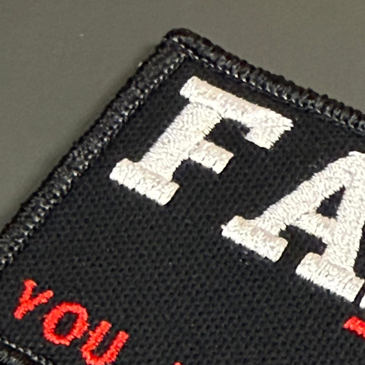 FAFO (You Are At Find Out) Funny Morale Patch, 2x3" | Made in USA | VELCRO® Brand Hook Backing