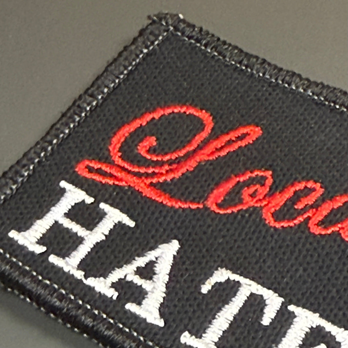Locally Hated Funny Morale Patch, 2x3" | Made in USA | VELCRO® Brand Hook Backing
