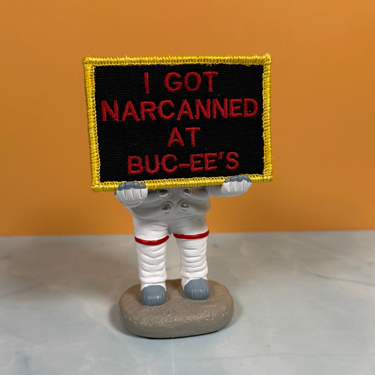 I Got Narcanned At Buc-ee's Funny Morale Patch, 2x3" | Made in USA | VELCRO® Brand Hook Backing