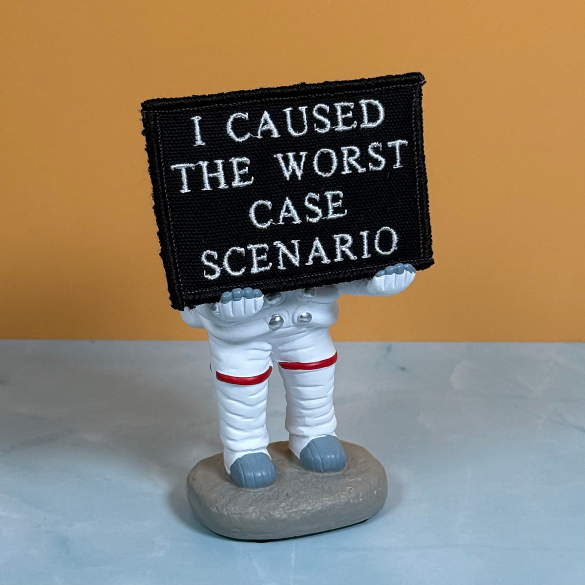 Worst Case Scenario Funny Morale Patch, 2x3" | Made in USA | VELCRO® Brand Hook Backing