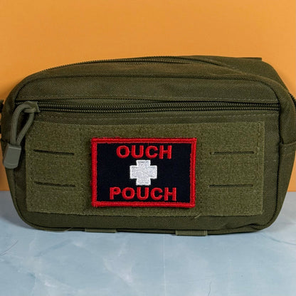 Ouch Pouch Funny IFAK Med-Kit Morale Patch, 2x3" | Made in USA | VELCRO® Brand Hook Backing