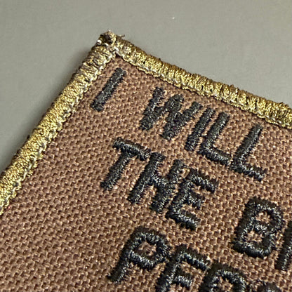I Will Not Be The Bigger Person Today Funny Morale Patch, 2x3" Tactical | Made in USA | VELCRO® Brand Hook Backing