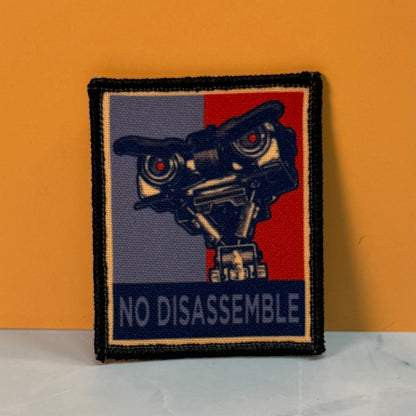 No Disassemble Funny Printed Morale Patch, 2x3" | VELCRO® Brand Hook Backing