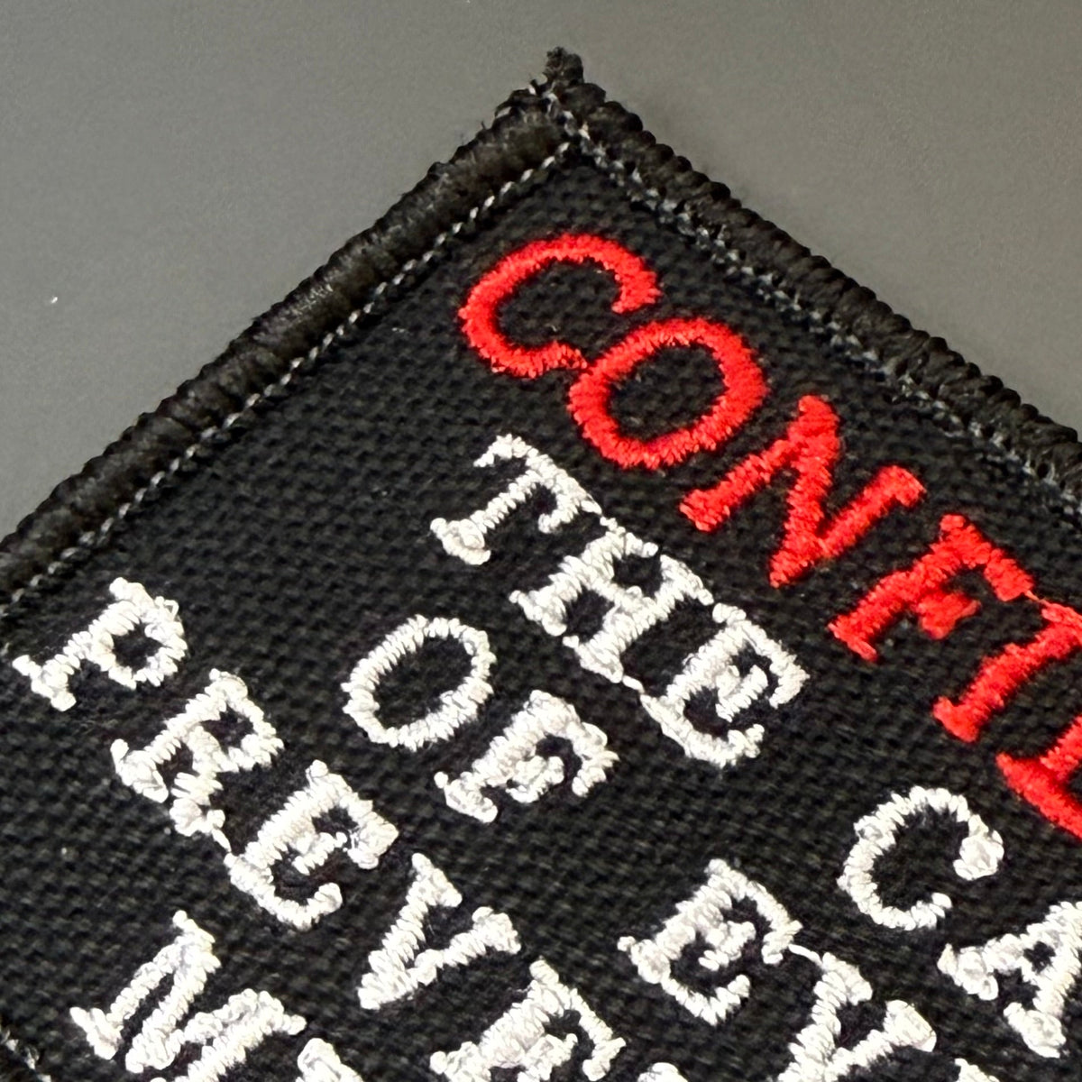 Confidence Causes Mistakes Funny Morale Patch, 2x3" | Made in USA | VELCRO® Brand Hook Backing