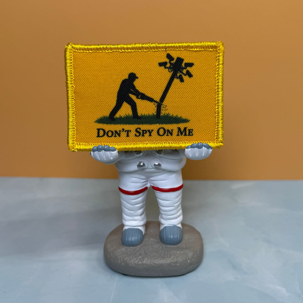 Don't Spy On Me, Anti-Flock Cameras Funny Morale Patch, 2x3" | Made in USA | VELCRO® Brand Hook Backing