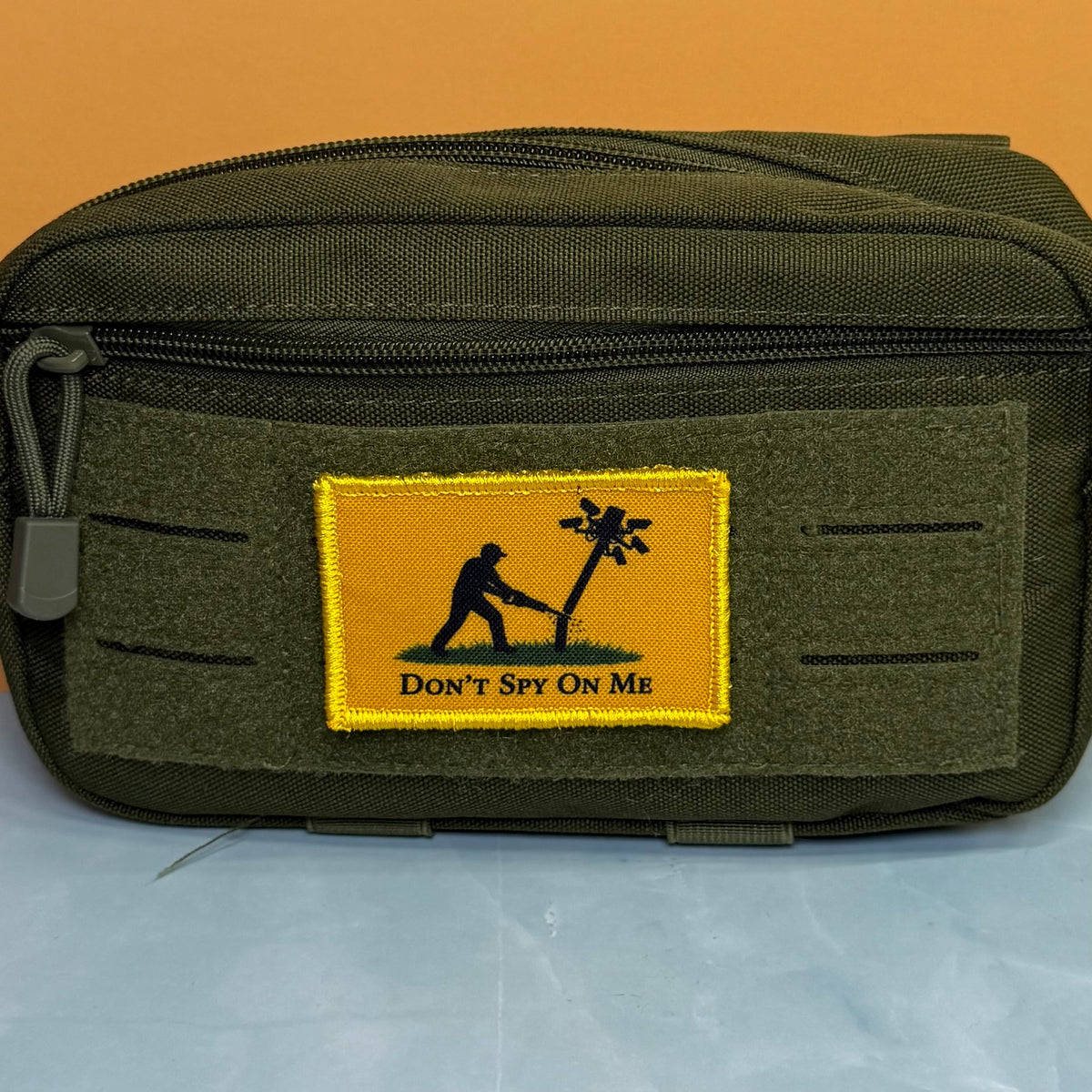 Don't Spy On Me, Anti-Flock Cameras Funny Morale Patch, 2x3" | Made in USA | VELCRO® Brand Hook Backing