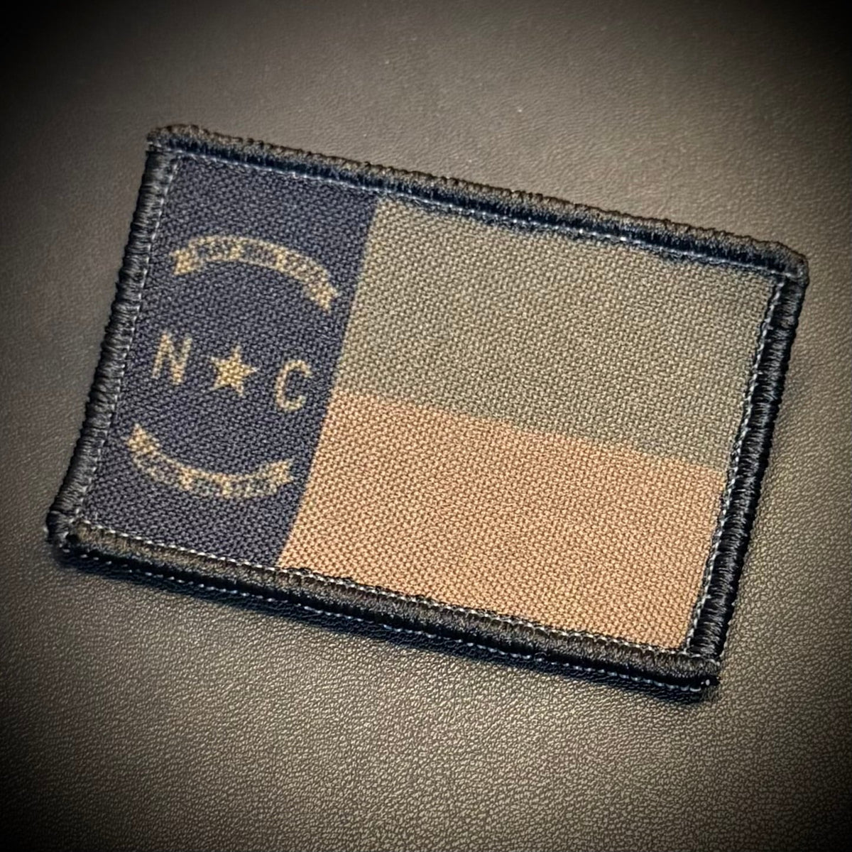 North Carolina State Flag Printed Morale Patch, 2x3" | VELCRO® Brand Hook Backing