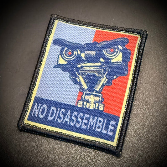 No Disassemble Funny Printed Morale Patch, 2x3" | VELCRO® Brand Hook Backing - #LoneStar Adhesive#