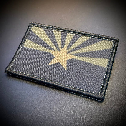Arizona State Flag Printed Morale Patch, 2x3" | VELCRO® Brand Hook Backing