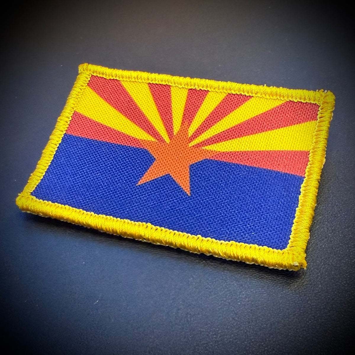 Arizona State Flag Printed Morale Patch, 2x3" | VELCRO® Brand Hook Backing