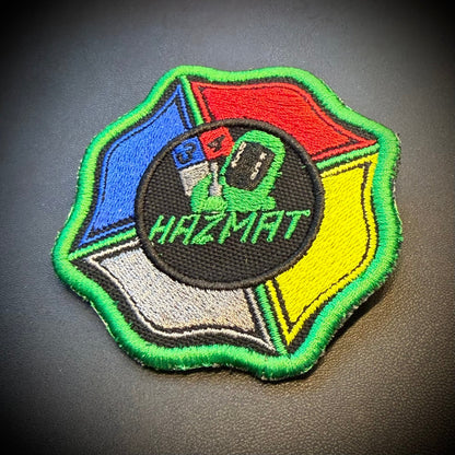 Fire Department HAZMAT Team Embroidered Patch, 3" | VELCRO® Brand Hook Backing