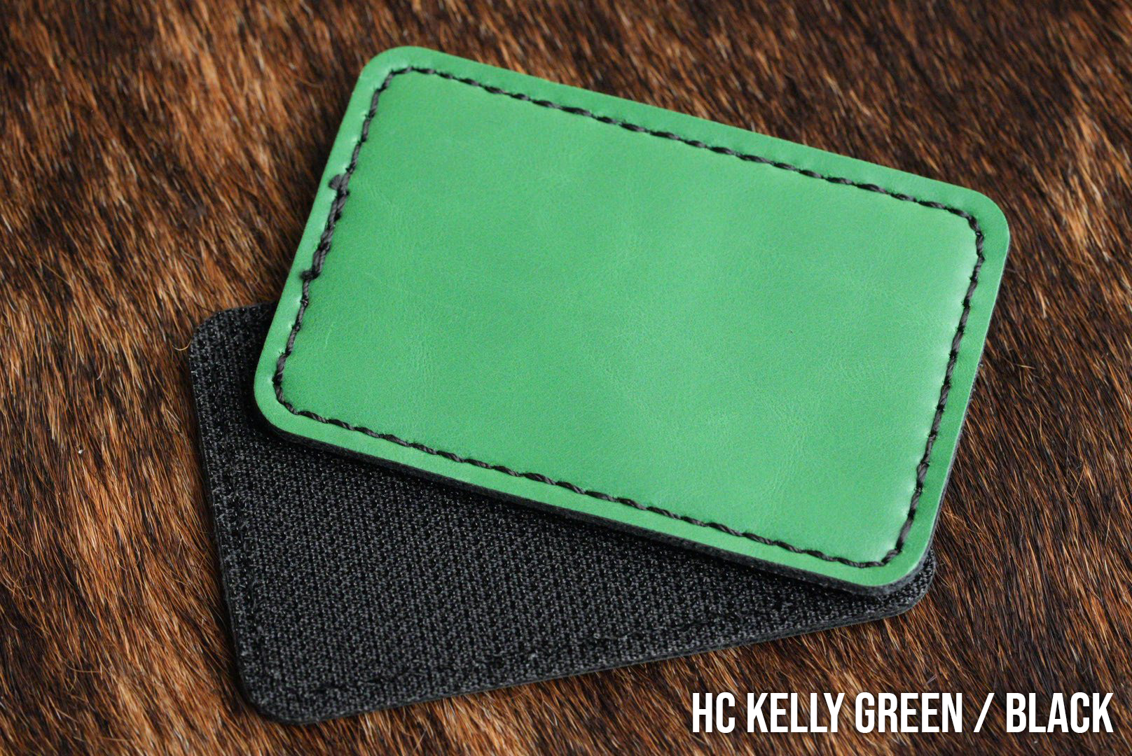 Hook & Loop Premium Leatherette® Patches - 2"x3" Rectangle - #LoneStar Adhesive#