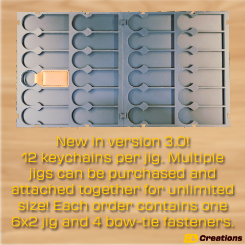 Keychain Jig for Laser Engraving