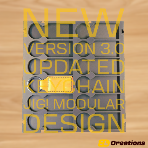 Keychain jig for laser engraving (2x5)