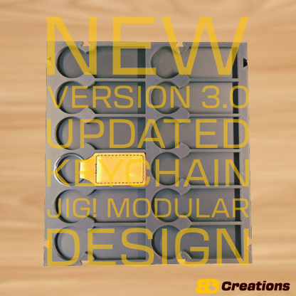 Keychain jig for laser engraving (2x5)