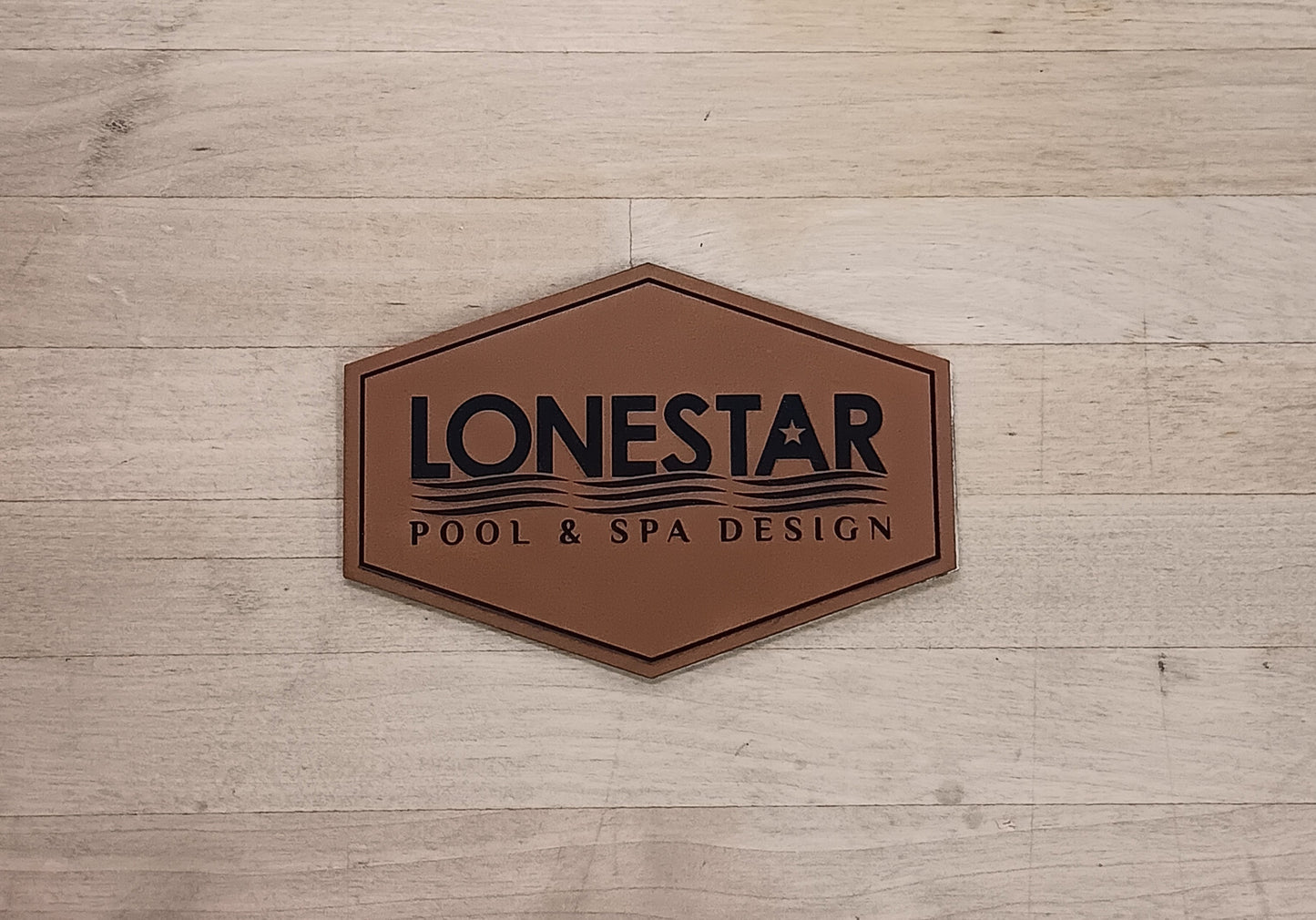 Engraved Heritage Leatherette Patches.