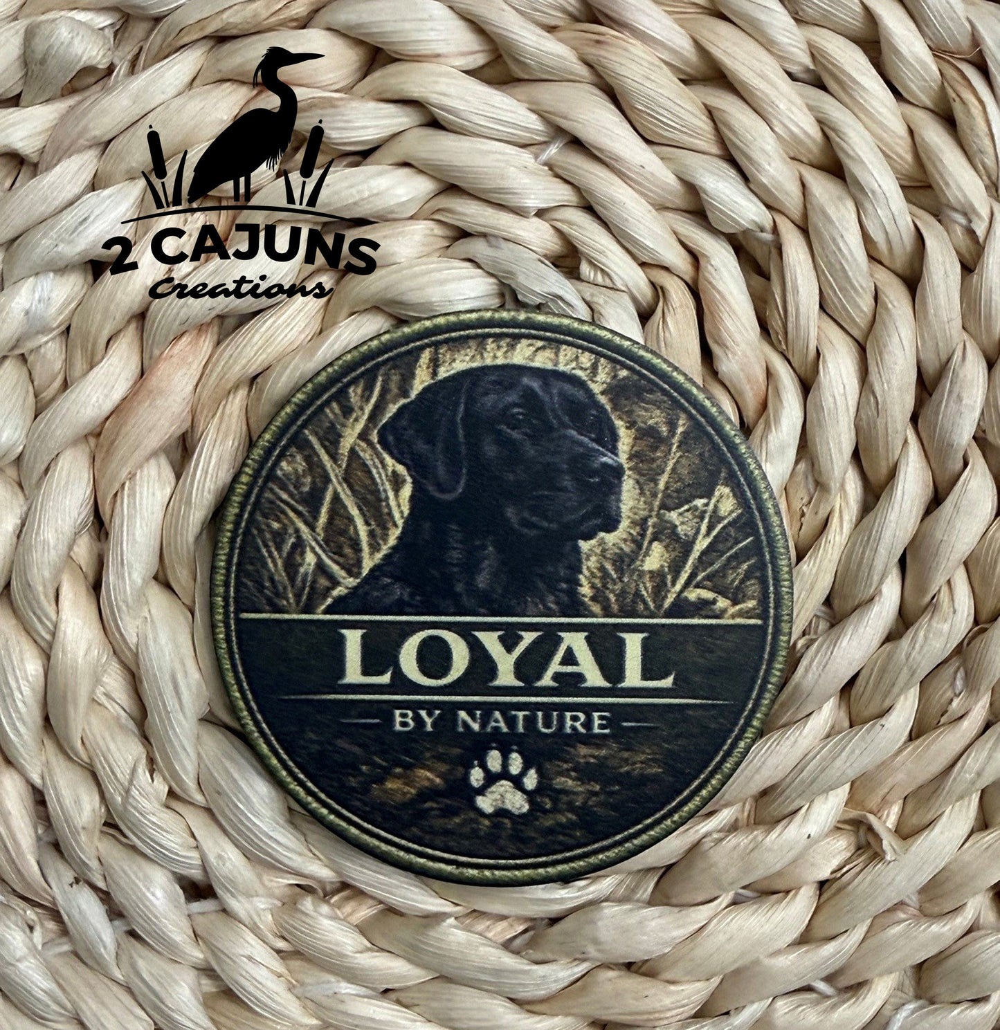 Loyal By Nature Labrador UV Printed Hat Patch