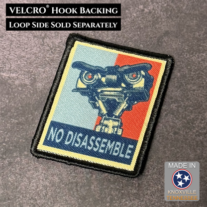 No Disassemble Funny VELCRO® Morale Patch, 2x3" | Made in USA