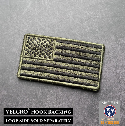 Olive OD Green Tactical American Flag VELCRO® Patch | Made in USA