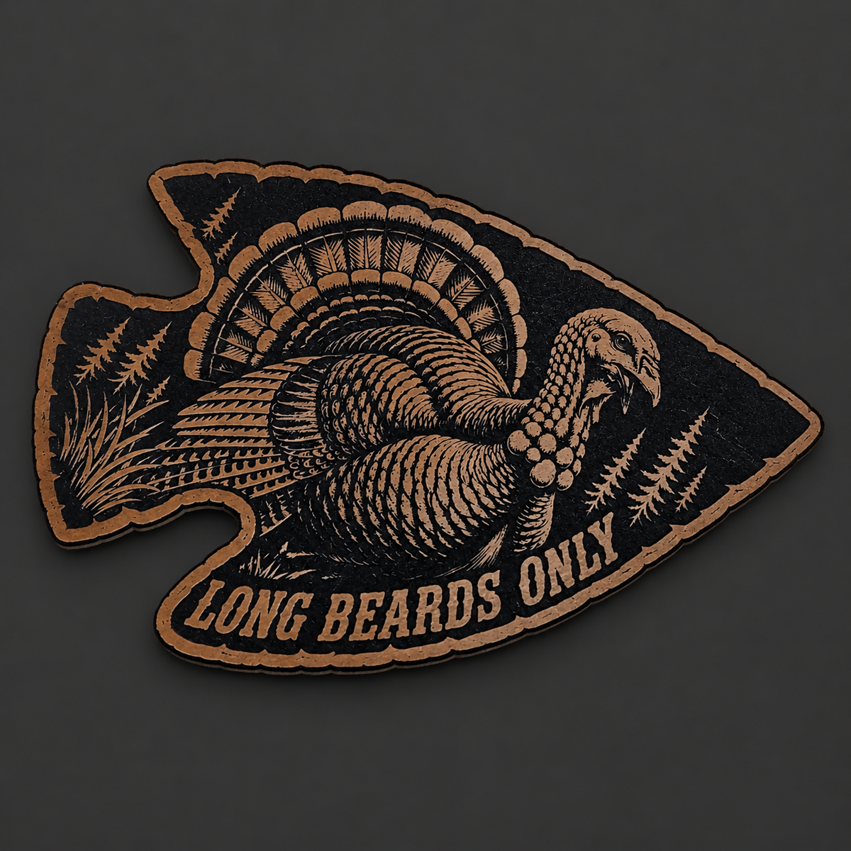 Long Beard Only Turkey Arrowhead (Digital File Only)