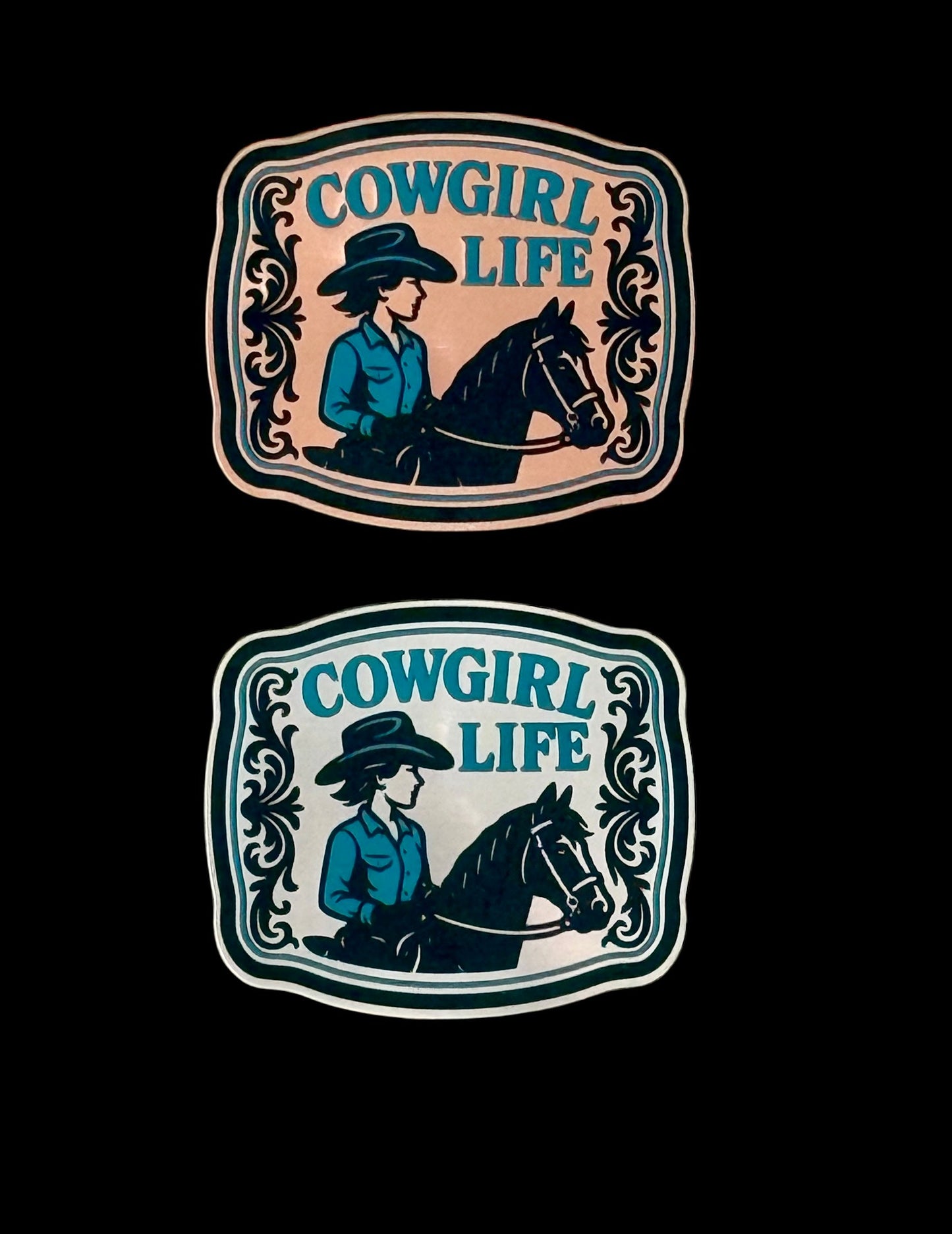 Cowgirl Life Acrylic Laser Engraved Hat Patch