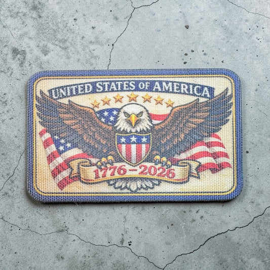 Custom UV Printed ProWeave Leatherette Hat Patches – Flexible Canvas-Texture Patch Option