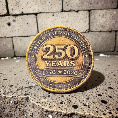 America 250 Anniversary Textured UV Printed Patch Collection (1776–2026)