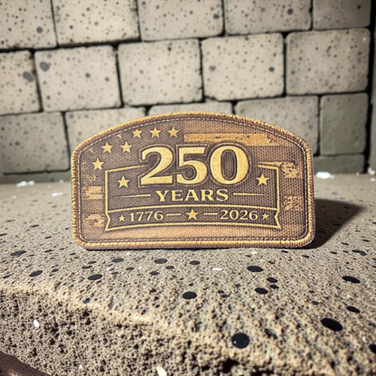 America 250 Anniversary Textured UV Printed Patch Collection (1776–2026)
