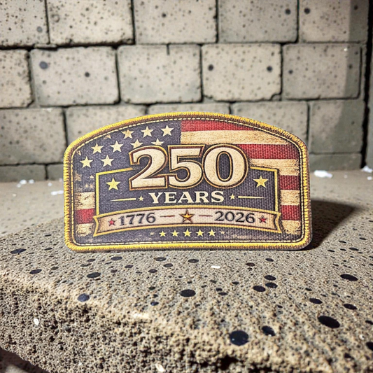 America 250 Anniversary Textured UV Printed Patch Collection (1776–2026)