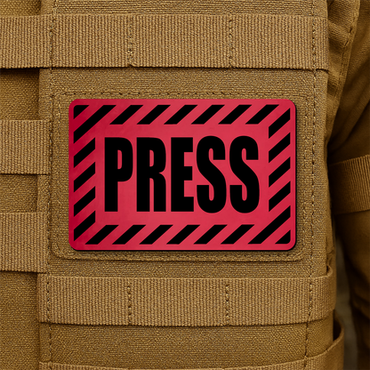 PRESS Media Journalist ID Patch – 2” x 3” Hook & Loop | Made in USA