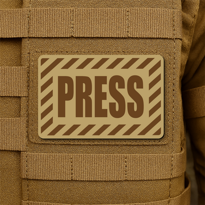 PRESS Media Journalist ID Patch – 2” x 3” Hook & Loop | Made in USA