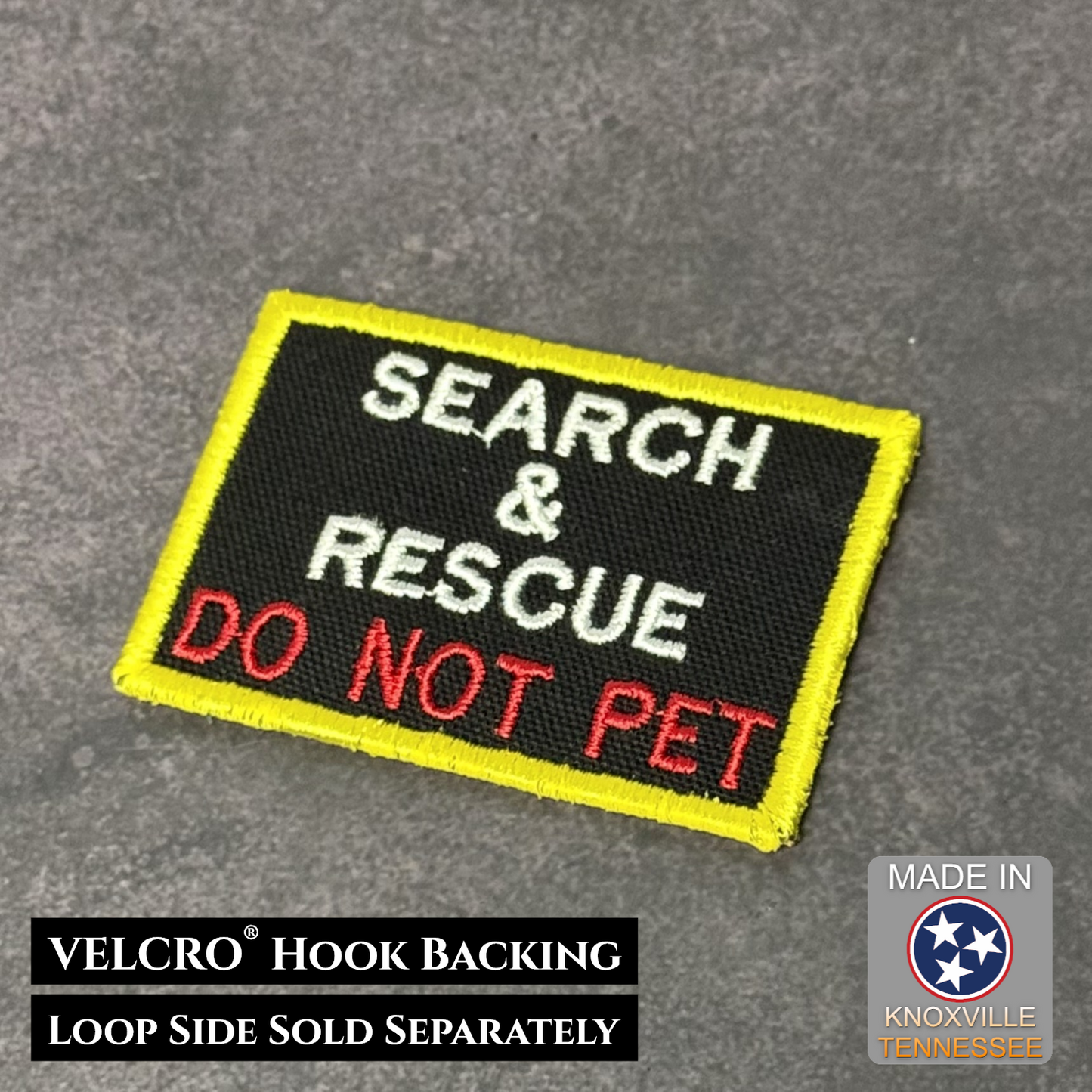 Search & Rescue Dog K9 Service VELCRO® Morale Patch | Made in USA