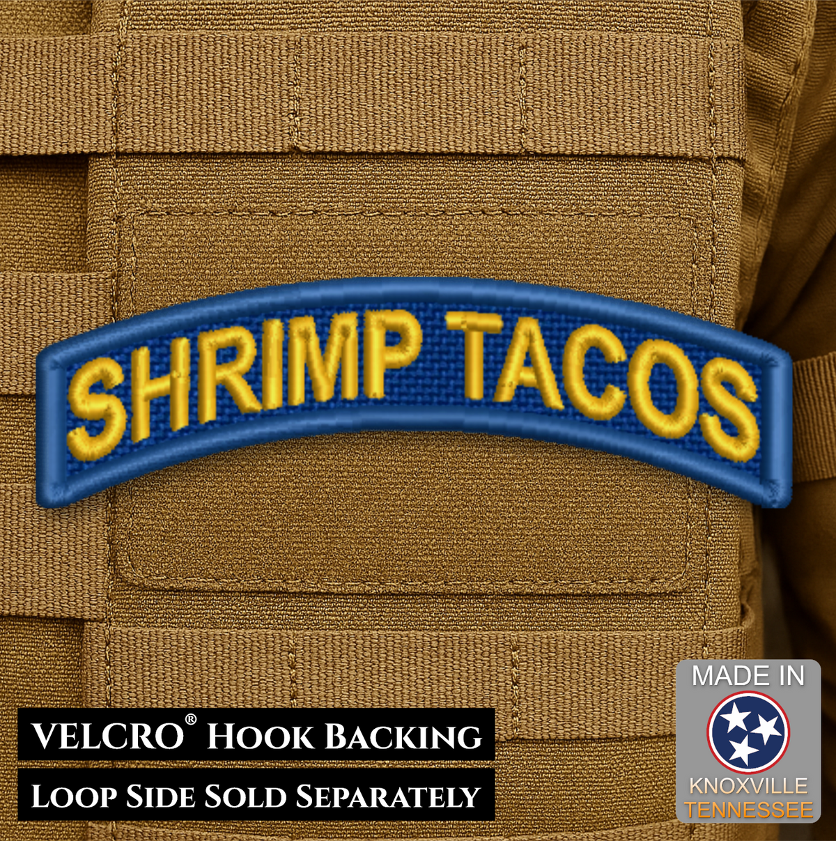 Army Regular Forces Funny Morale Patch Tab, 1.2x3" | Made in USA | VELCRO® Brand Hook Backing