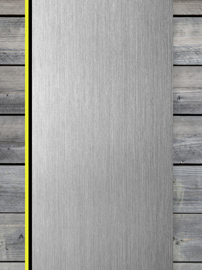 Acrylic: Stainless / Black / Yellow TriLayer Durra-Bull™ Laserable Panels (12"x24")