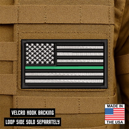 Thin Green Line American Flag VELCRO® Patch | Made in USA